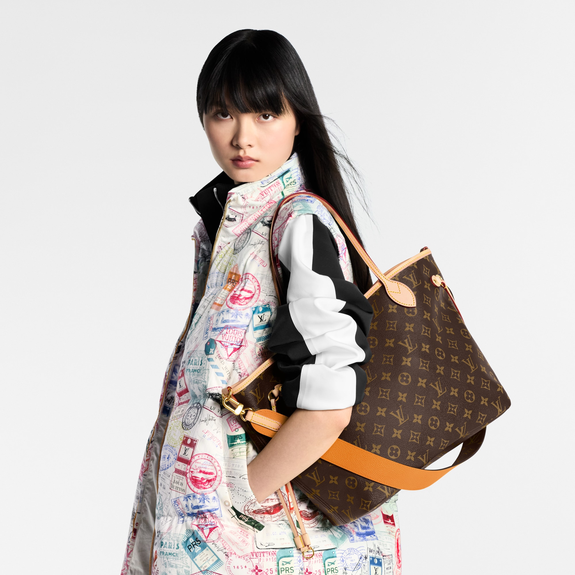 Neverfull Bandoulière Inside Out MM Monogram - Women Bags